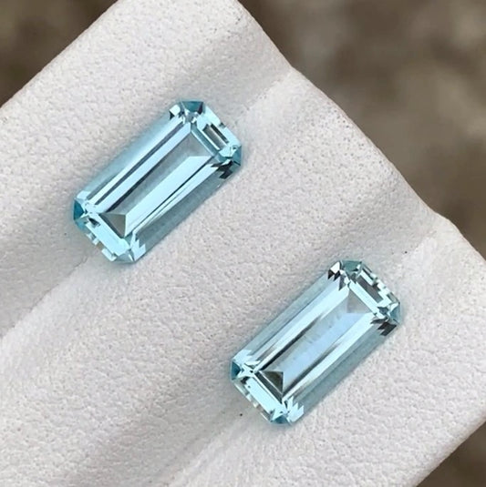 Aquamarine Pair - 2.85 CT