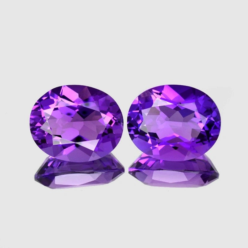 Amethyst Pair - 3.35 CT