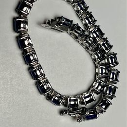 Sapphire Bracelet in Sterling Silver - Jewelry